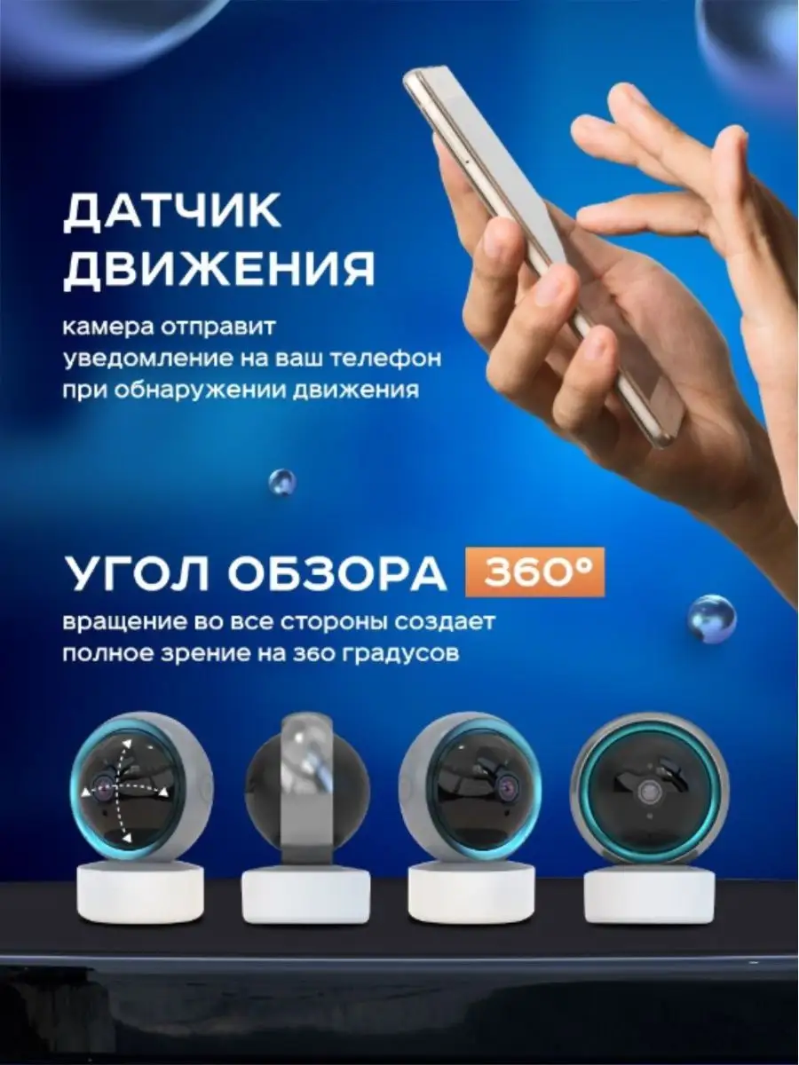 Камера видеонаблюдения для дома Wifi Sultan Market 169046170 купить за 1  185 ₽ в интернет-магазине Wildberries