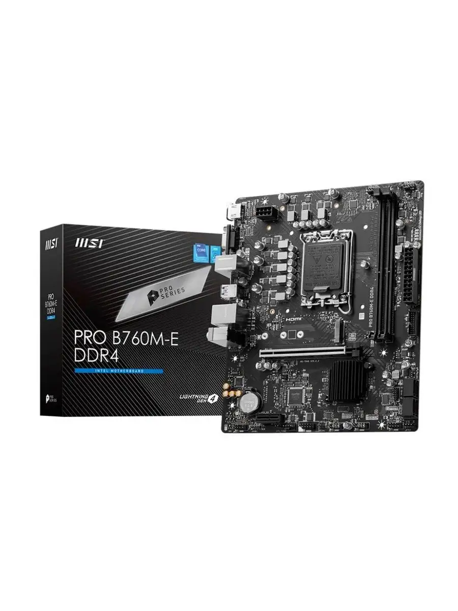 Материнская плата B760 S1700 MATX PRO B760M-E DDR4