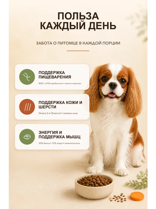 Сухой корм Zoofood Вкус- для собак, мелкие, курица, 2,2 кг, фото 3