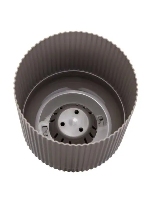 Кашпо 2,5 литра с поддоном Вельвет, серый, фото 4