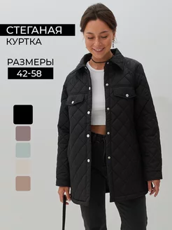 Куртка рубашка стеганая весенняя с поясом ASE.YLM 169113489 купить за 1 659 ₽ в интернет-магазине Wildberries