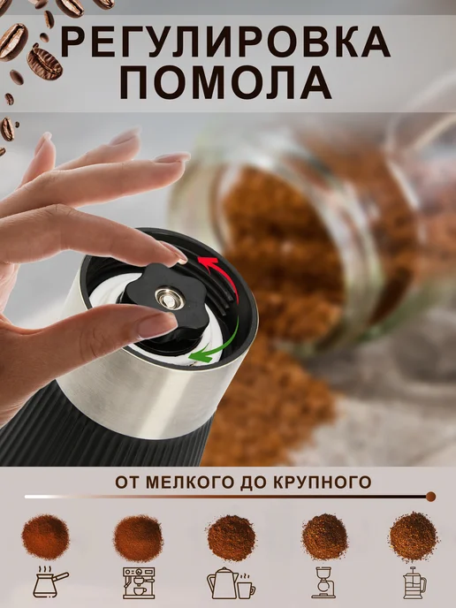 Arsenal-prom Кофемолка ручная, черный, фото 2