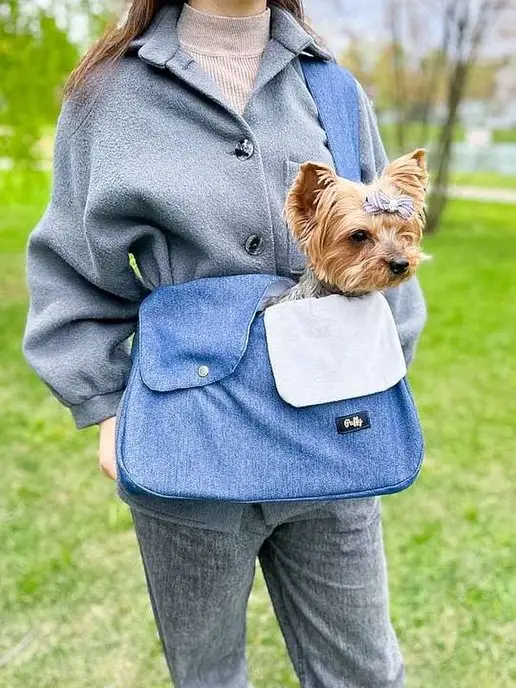 Trixie (Трикси) FRONT CARRIER SOFT рюкзак слинг для собак и котов, синий/светло-серый