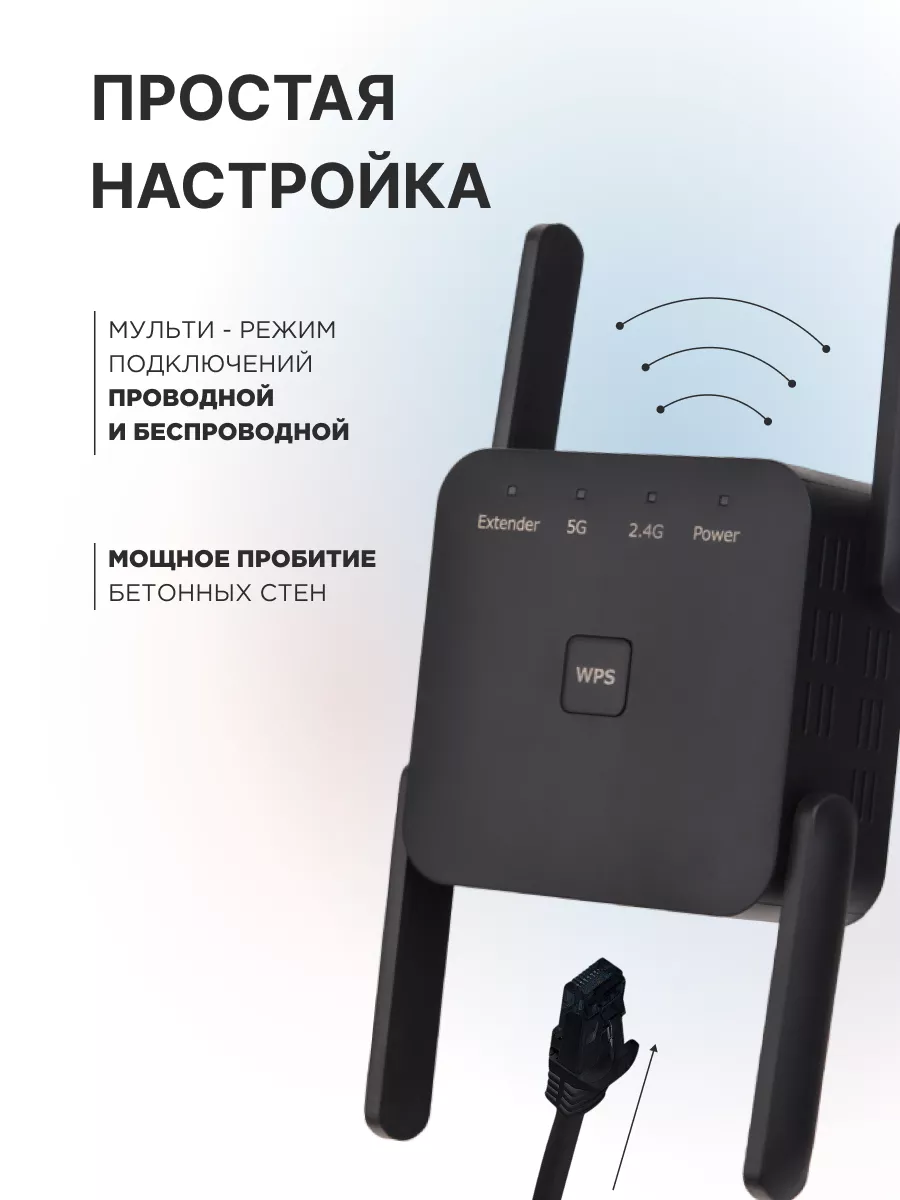 Усилитель wifi сигнала, два диапазона 2.4/5 ГГц ArcanaTech 169142845 купить  за 2 333 ₽ в интернет-магазине Wildberries