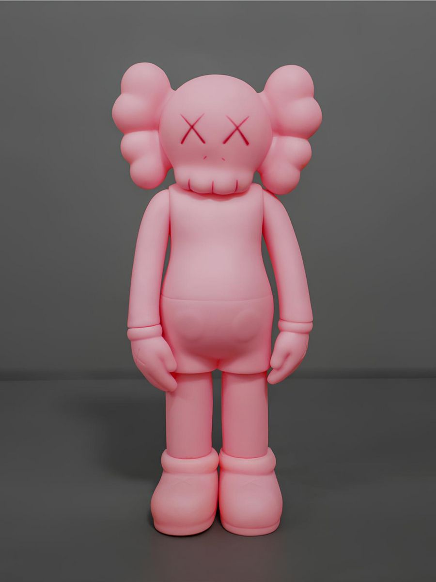 Игрушка компаньон. CAWS игрушка. Фигурки KAWS 3d. Розовый Bearbrick маленький. Заказать игрушку KAWS.