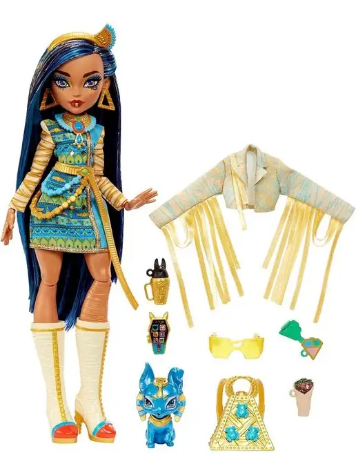 Оригинальная кукла Cleo De Nile Monster Ball Party Monster High 150934670  купить за 4 797 ₽ в интернет-магазине Wildberries