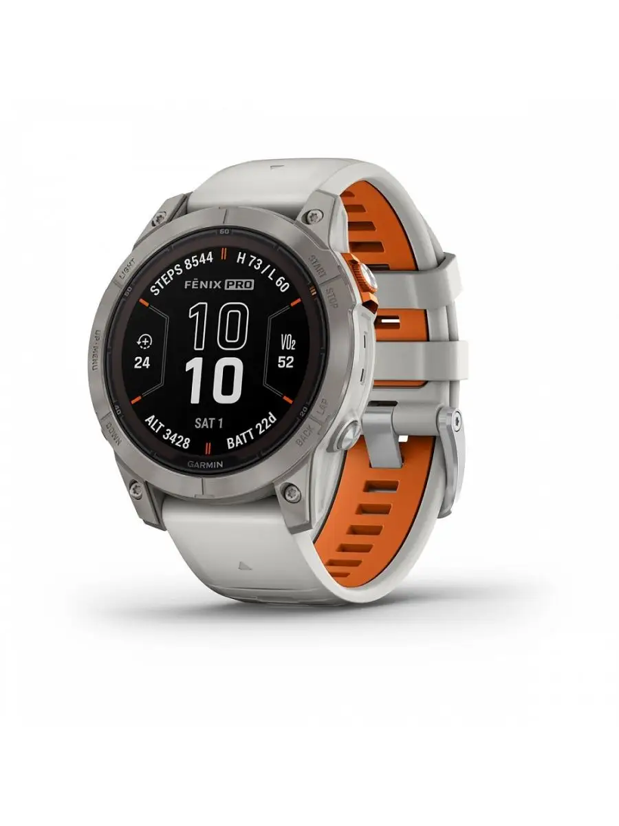 Fenix 7 Pro Sapphire Solar Titanium, Orange (010-02777-21)