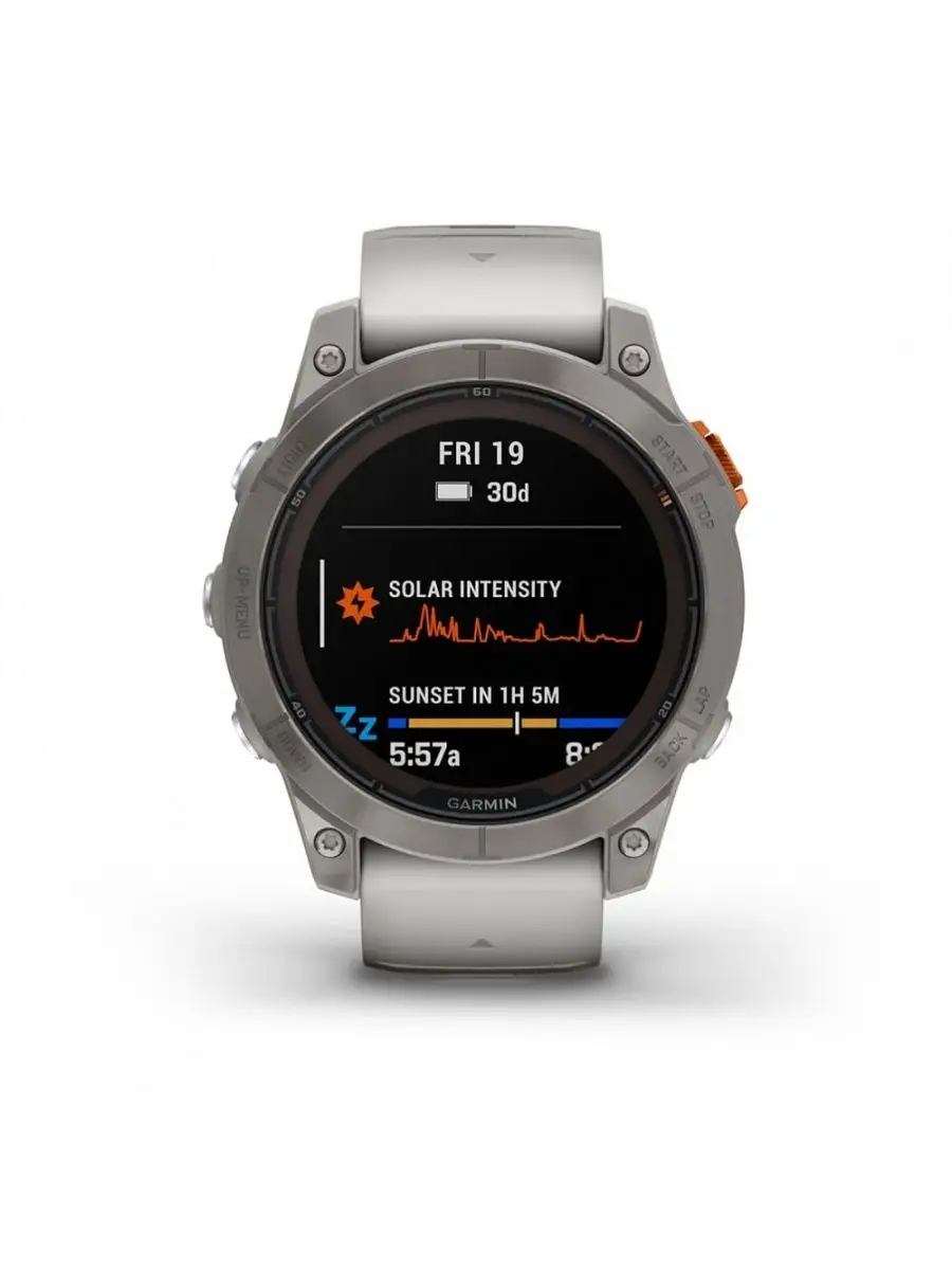 Fenix 7 Pro Sapphire Solar Titanium, Orange (010-02777-21) - фото 2