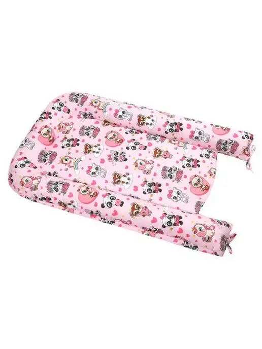 BABY STYLE. Гнездо кокон для новорожденного позиционер для сна, розовый, фото 5
