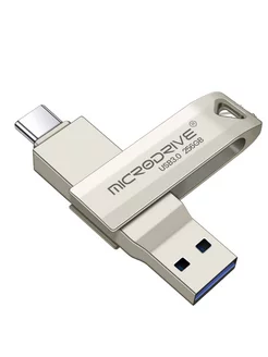 Флешка для телефона и компьютера на 256 Гб Type-C USB 3.0 MicroDrive 169224544 купить за 1 402 ₽ в интернет-магазине Wildberries