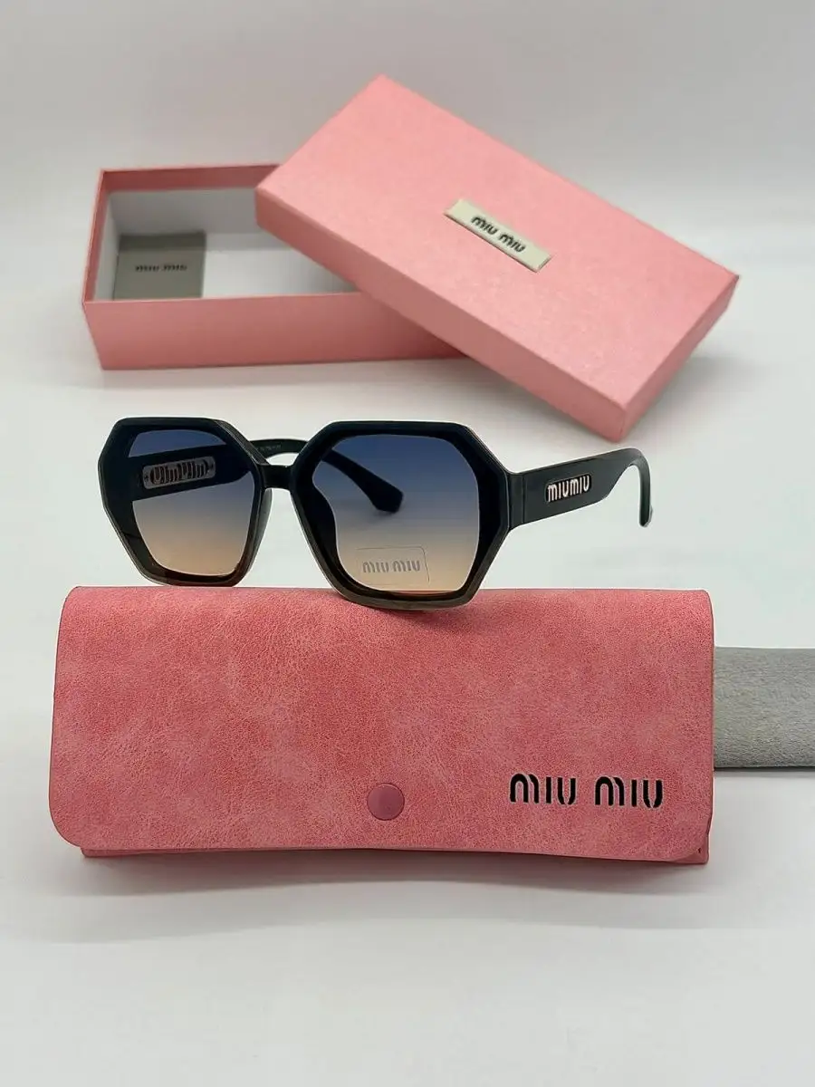 Брендовые солнцезащитные очки Miu Miu/replica Miu Mi. 169228295 купить за 1  858 ₽ в интернет-магазине Wildberries