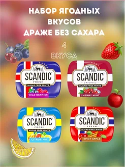 Конфеты драже без сахара фруктовый микс 4 уп SCANDIC 169236661 купить за 382 ₽ в интернет-магазине Wildberries