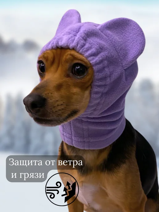 Pepino_pet Одежда для собак шапка зимняя, фиолетовый, фото 2