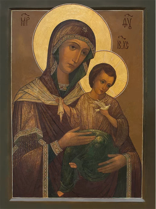 Духовная лавка Икона Божией Матери Цареградская (Константинопольская), коричневый, фото 2