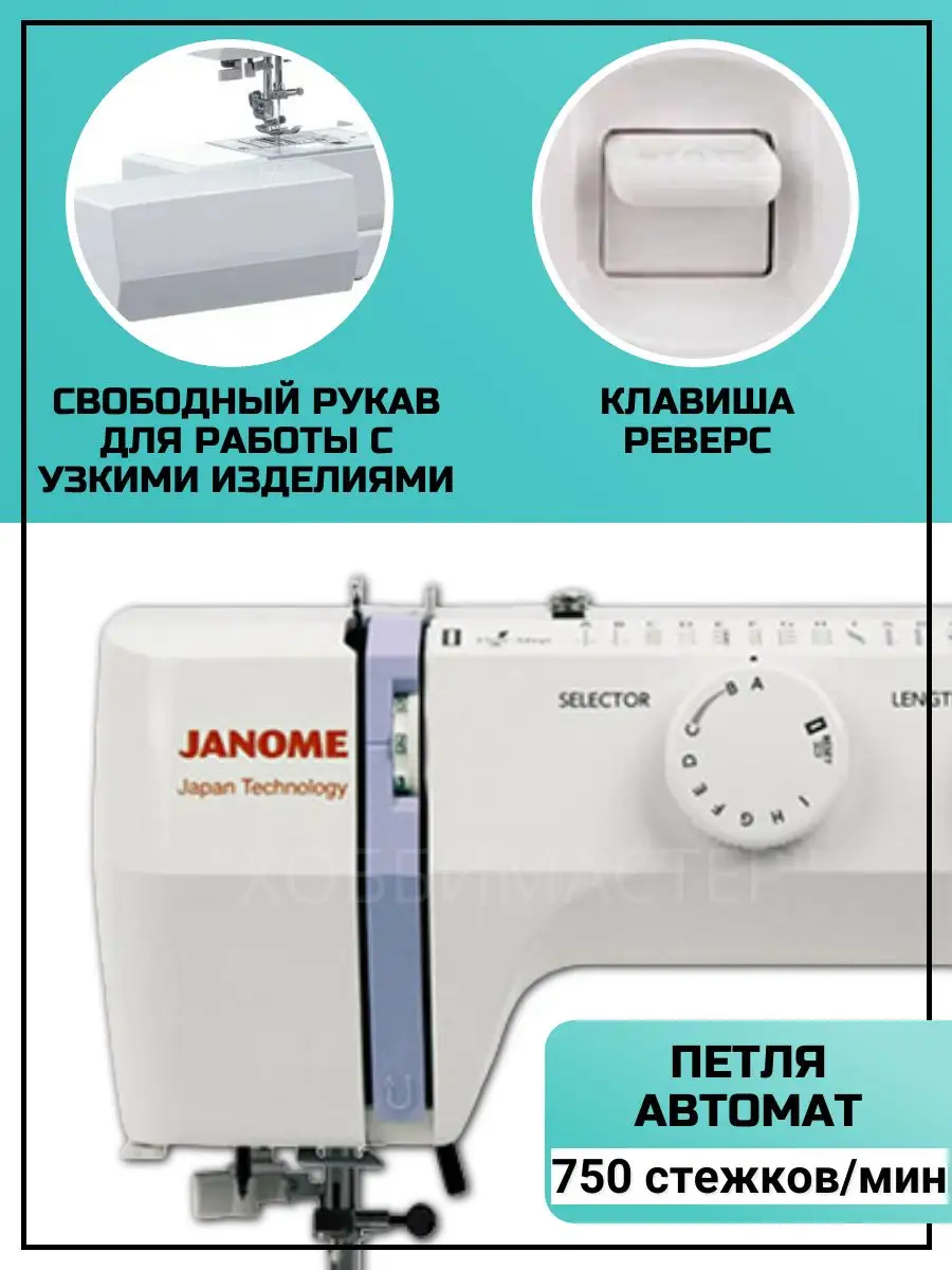 Швейная машина HS 1818 Janome 169304416 купить за 15 177 ₽ в  интернет-магазине Wildberries