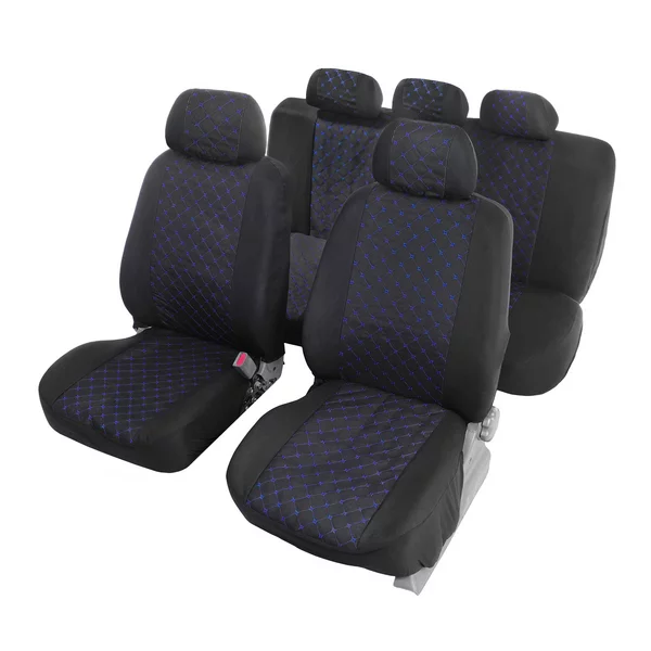 Авточехлы Premium, синяя строчка