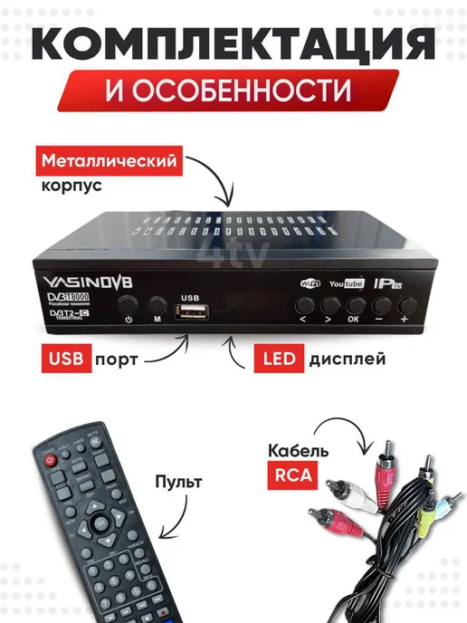 FERDlNAND Приставка для цифрового ТВ DVB-T2 ресивер, вариант, фото 3