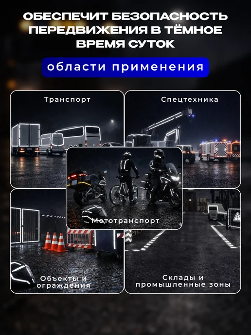TORSO Светоотражающая лента самоклеящаяся желтая 5см х 3м, белый, фото 2