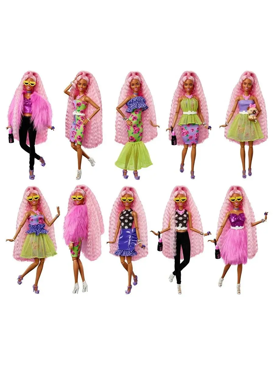 Кукла Barbie Extra с розовыми волосами HGR60 Barbie 169365220 купить в  интернет-магазине Wildberries