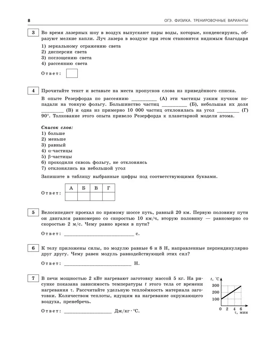 ОГЭ-2024. Физика. Тренировочные варианты. 20 вариантов Эксмо 169375399  купить за 316 ₽ в интернет-магазине Wildberries