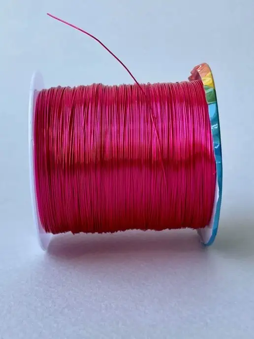 Liliya - needlework 8051 Ювелирная проволока-люкс для изделий 100м фуксия, 100 м, фото 2