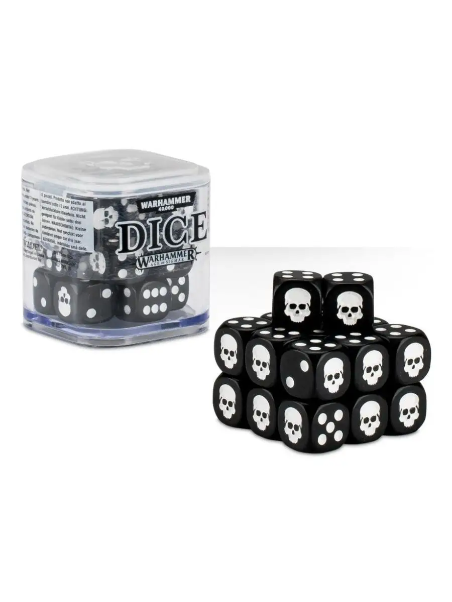 Набор шестигранных кубиков Citadel Dice Cube - Black Games Workshop  169425017 купить в интернет-магазине Wildberries