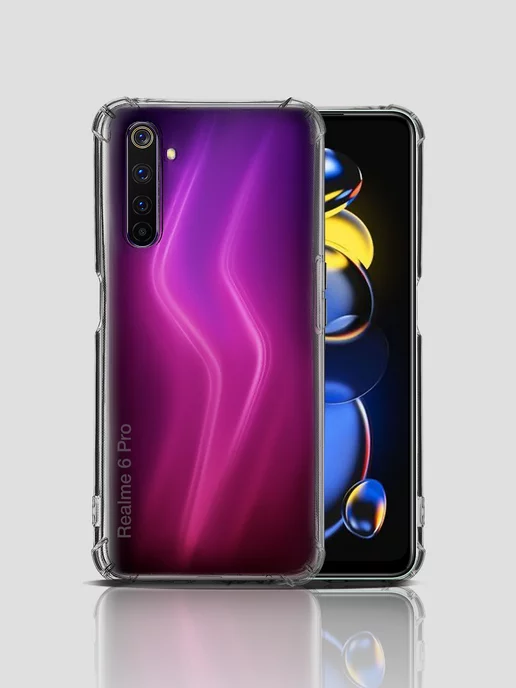 WAROZ Чехол для Realme 6 Pro силиконовый противоударный