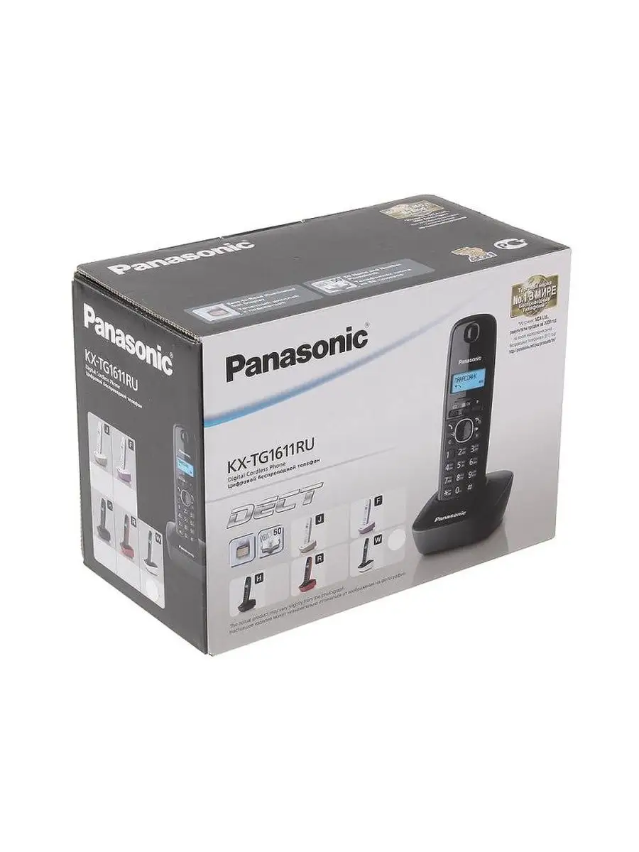 Радиотелефон домашний беспроводной KXTG1611 RUW Panasonic 169524507 купить  в интернет-магазине Wildberries