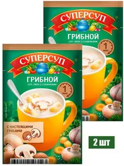 Суп-пюре сухой Суперсуп грибной с сухариками, 18г Русский Продукт 169545613 купить за 177 ₽ в интернет-магазине Wildberries