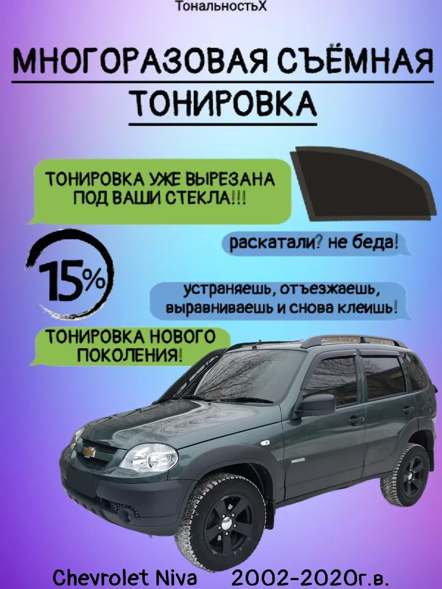 ТОНИРОВКА - ЛЕТО - ЖАРА - КОНДИЦИОНЕР, КОМФОРТ на Лада НИВА урбан / lada niva urban