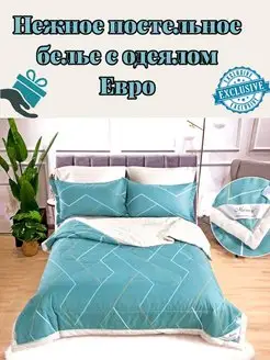 Комплект постельного белья с одеялом.Евро. 2 спальный Textile Shop 169561208 купить за 2 805 ₽ в интернет-магазине Wildberries