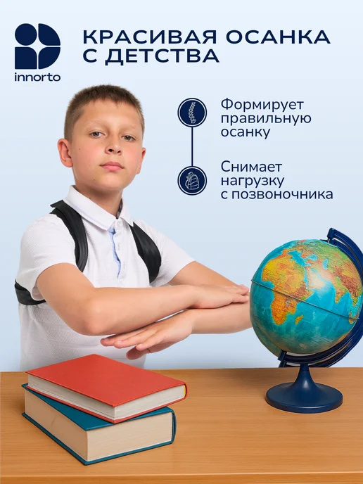 INNORTO Корректор осанки для спины ортопедический, вариант, фото 8