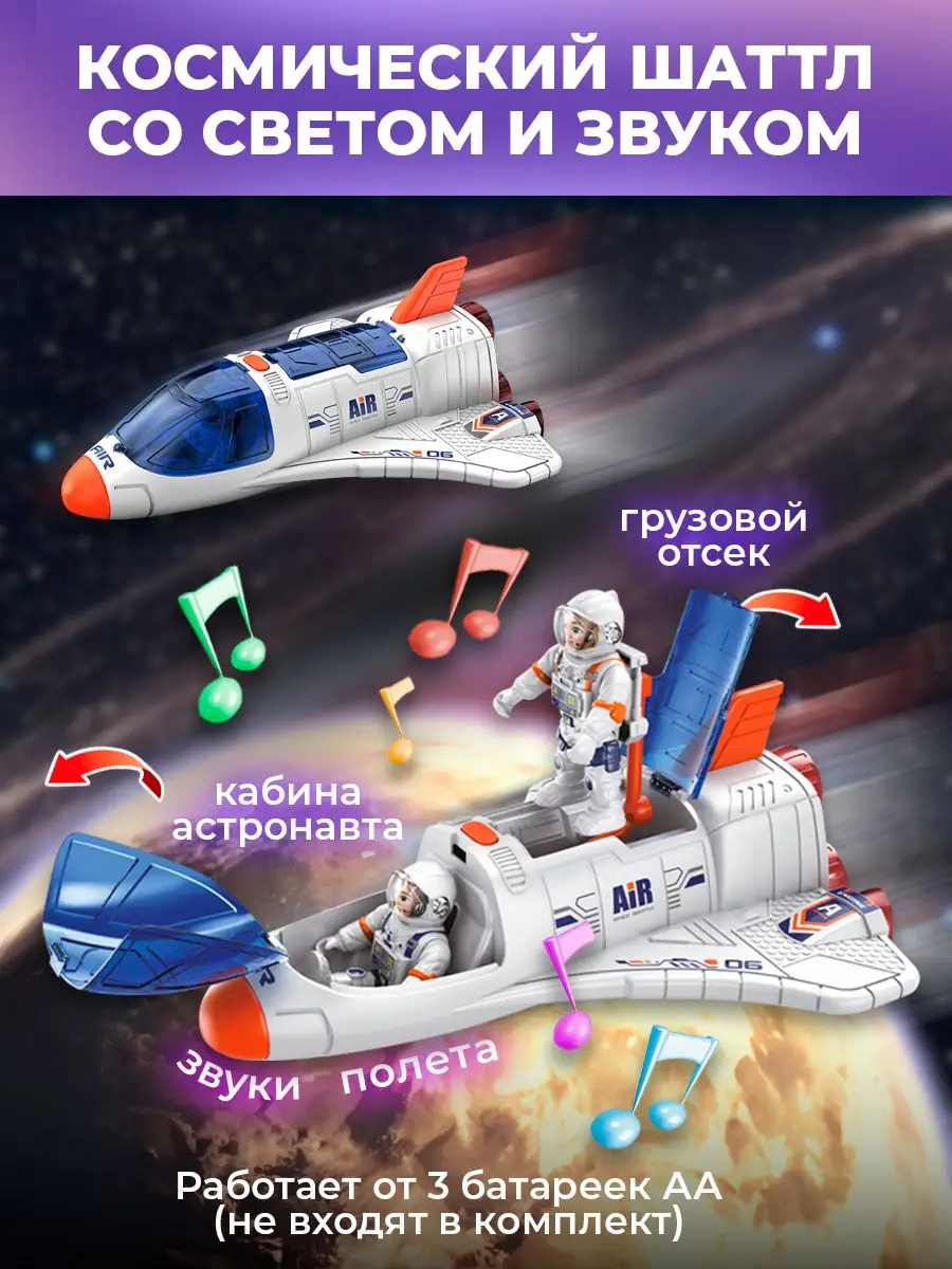 Космическая станция и ракета с луноходом и космонавтами WiMi 169594168  купить за 1 989 ₽ в интернет-магазине Wildberries