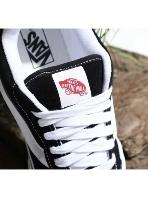 Vans Кеды KNU- Skool BLACK WHITE, черный, фото 7