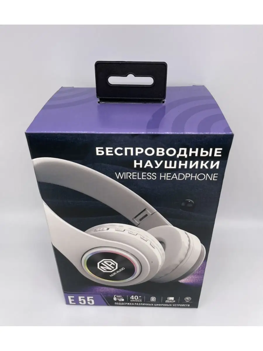 Наушники беспроводные накладные NOIR-audio 169609541 купить за 834 ₽ в  интернет-магазине Wildberries