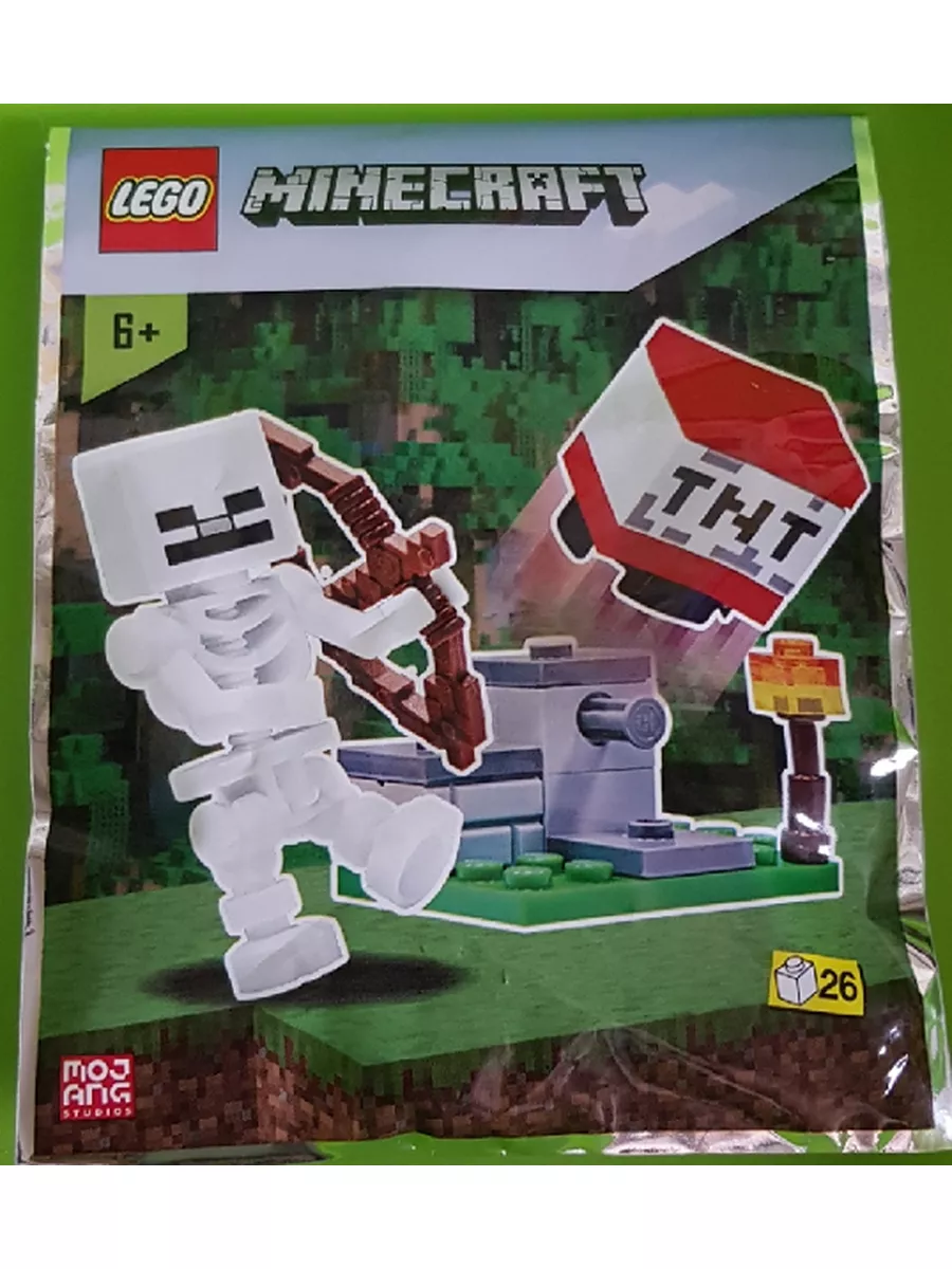 Minecraft, TNT Launcher и скелет LEGO 169611261 купить за 463 ₽ в  интернет-магазине Wildberries