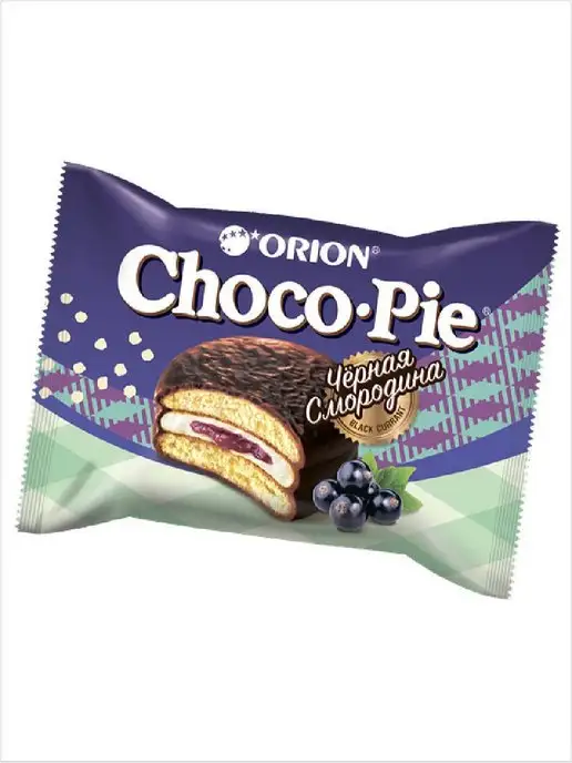 ОРИОН GROUP Печенье Orion Choco Pie Black Currant, 4 упак по 12 шт*30 г, 12 шт, 30 г, фото 4