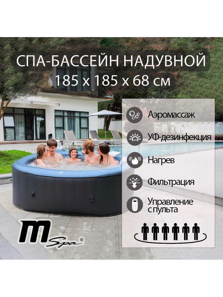 СПА-бассейн ORPC TEKAPO C-TE062 с аэромассажем MSpa 169651110 купить за 55  679 ₽ в интернет-магазине Wildberries