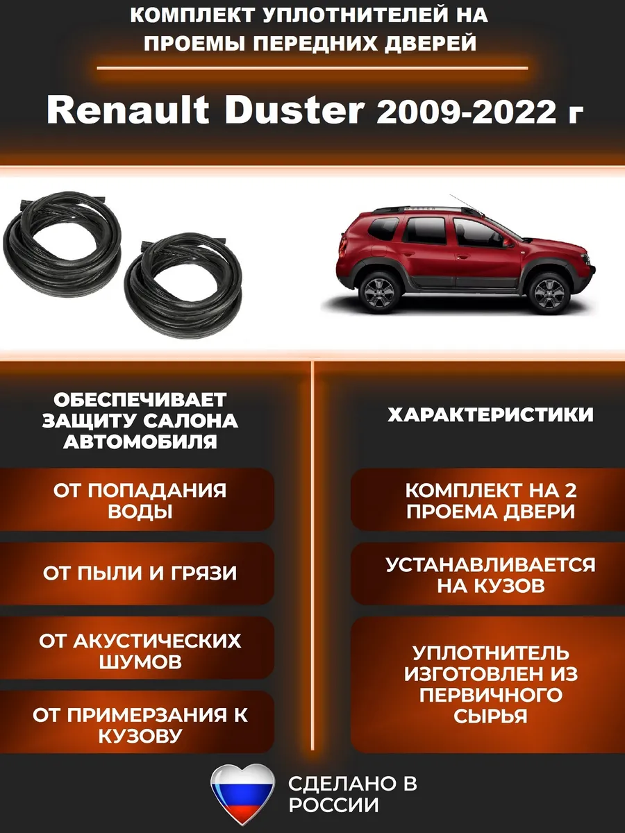 Комплект уплотнителей Duster 2009-2023 г