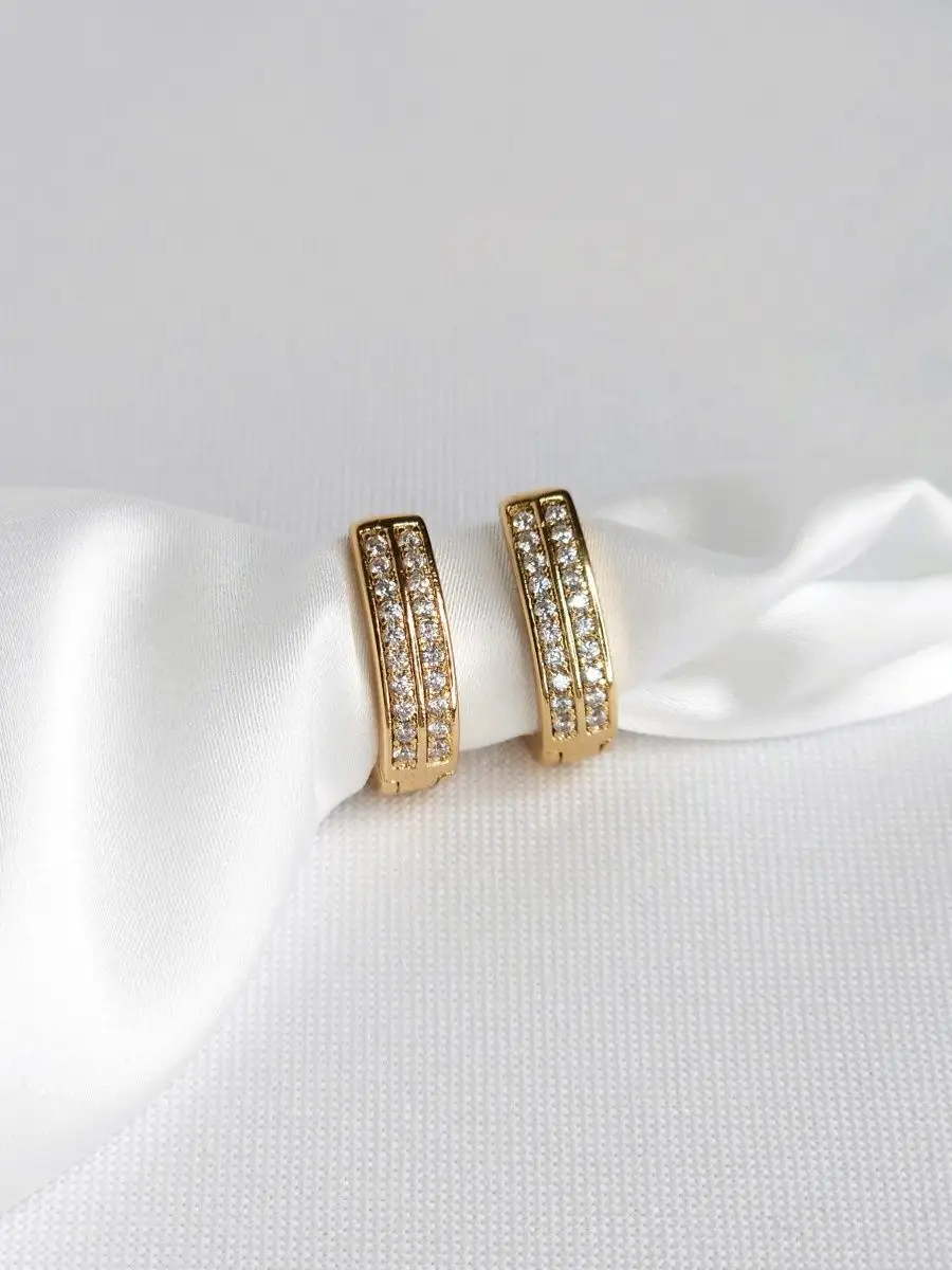 Серьги повседневные на каждый день конго, 1,6 см.