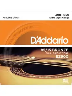 Струны для акустической гитары D`ADDARIO 169683506 купить за 1 360 ₽ в интернет-магазине Wildberries