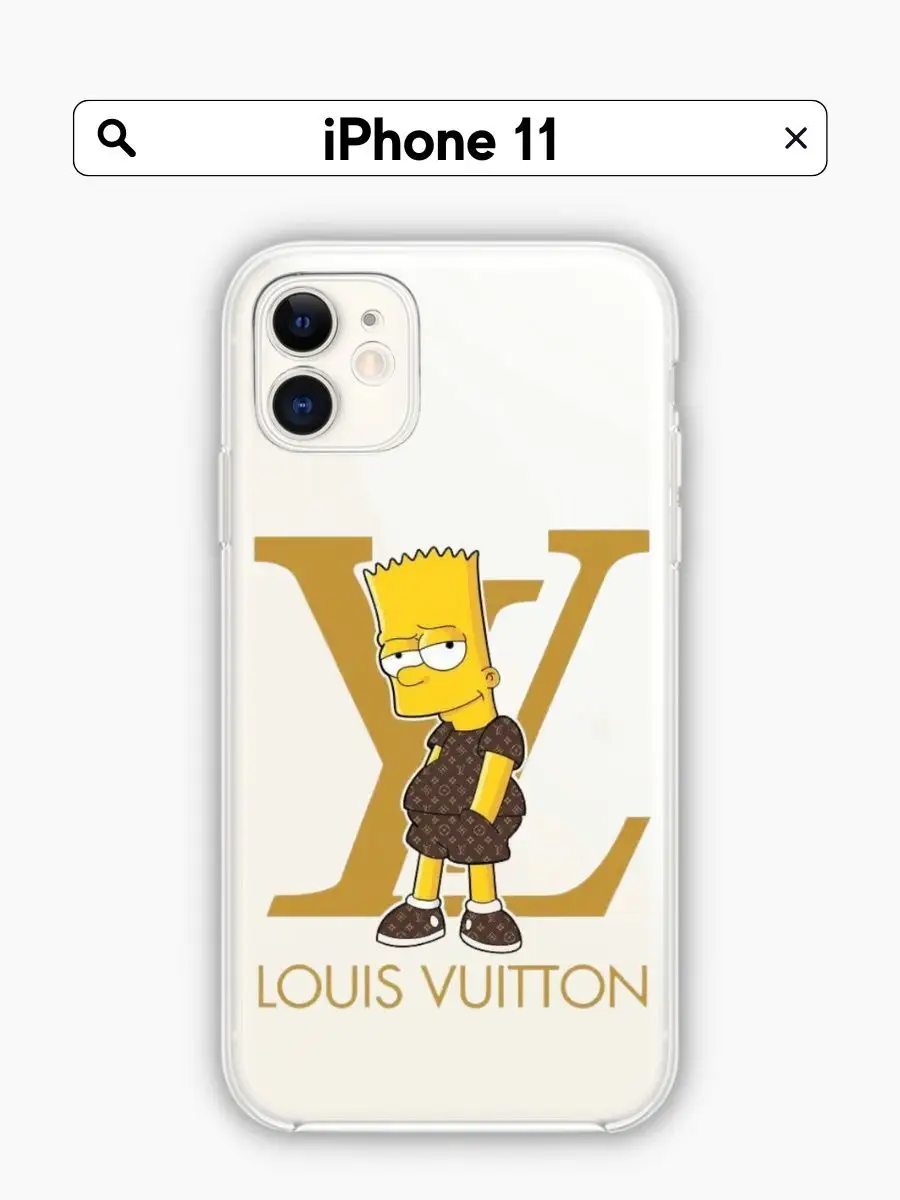 Чехол для iPhone 11 прозрачный с принтом Louis Vuitton Chehooli 169689058  купить за 440 ₽ в интернет-магазине Wildberries