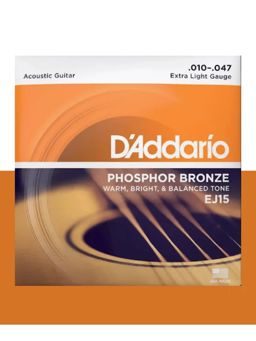 D'ADDARIO Струны для акустической гитары EJ15 (10-47)