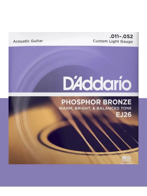 D'ADDARIO Струны для акустической гитары EJ26 (11-52)