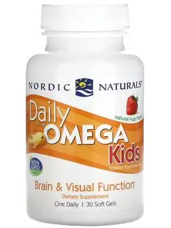 Daily Omega Kids, со вкусом натуральных фруктов, 30 капсул Nordic Naturals 169722033 купить за 1 472 ₽ в интернет-магазине Wildberries