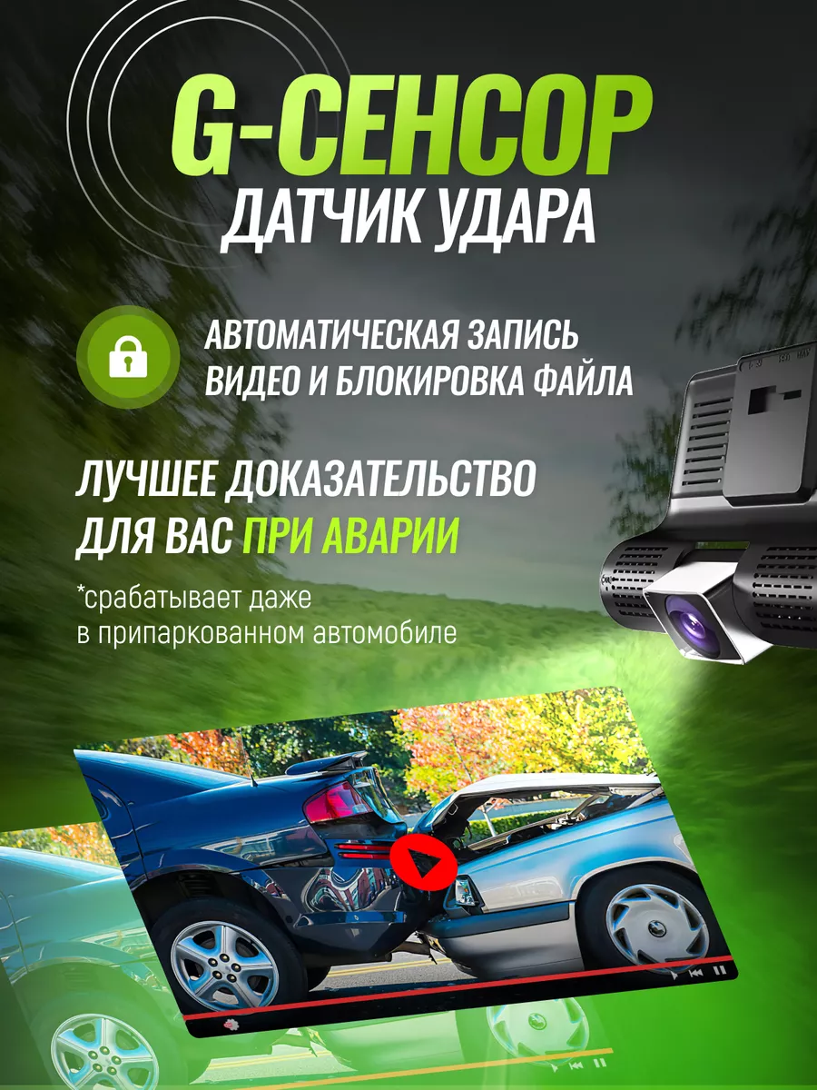 Видеорегистратор для автомобиля 3 камеры AUTO_pro 169749302 купить за 1 575  ₽ в интернет-магазине Wildberries