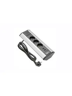 Блок розеток угловой 3 Schuko AE-PBKT3S2U-80 2xUSB GTV 169755822 купить за 5 387 ₽ в интернет-магазине Wildberries