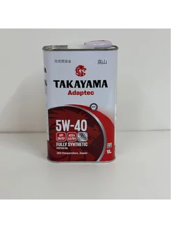 Моторное масло Такаяма ADAPTEC 5W-40 A3 B4 SN CF 1 л TAKAYAMA 169757230 купить за 889 ₽ в интернет-магазине Wildberries