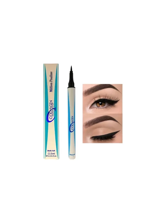 TF COSMETICS Жидкая подводка для глаз Collagen, водостойкая, черный, фото 4