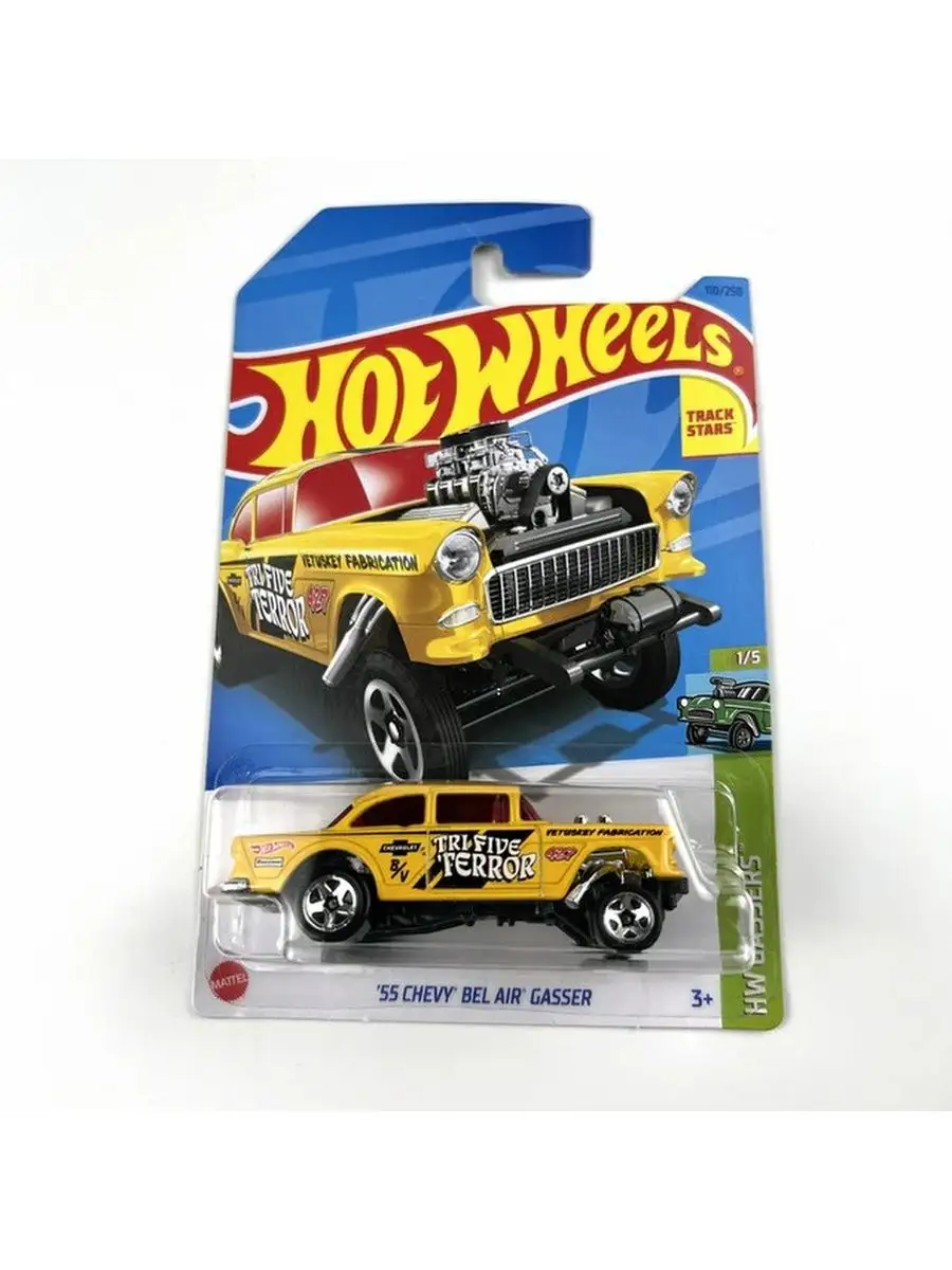 Машинка 55 Chevy Bel Air Gasser (HW Gassers) 1/5 E Hot Wheels 169795388  купить в интернет-магазине Wildberries